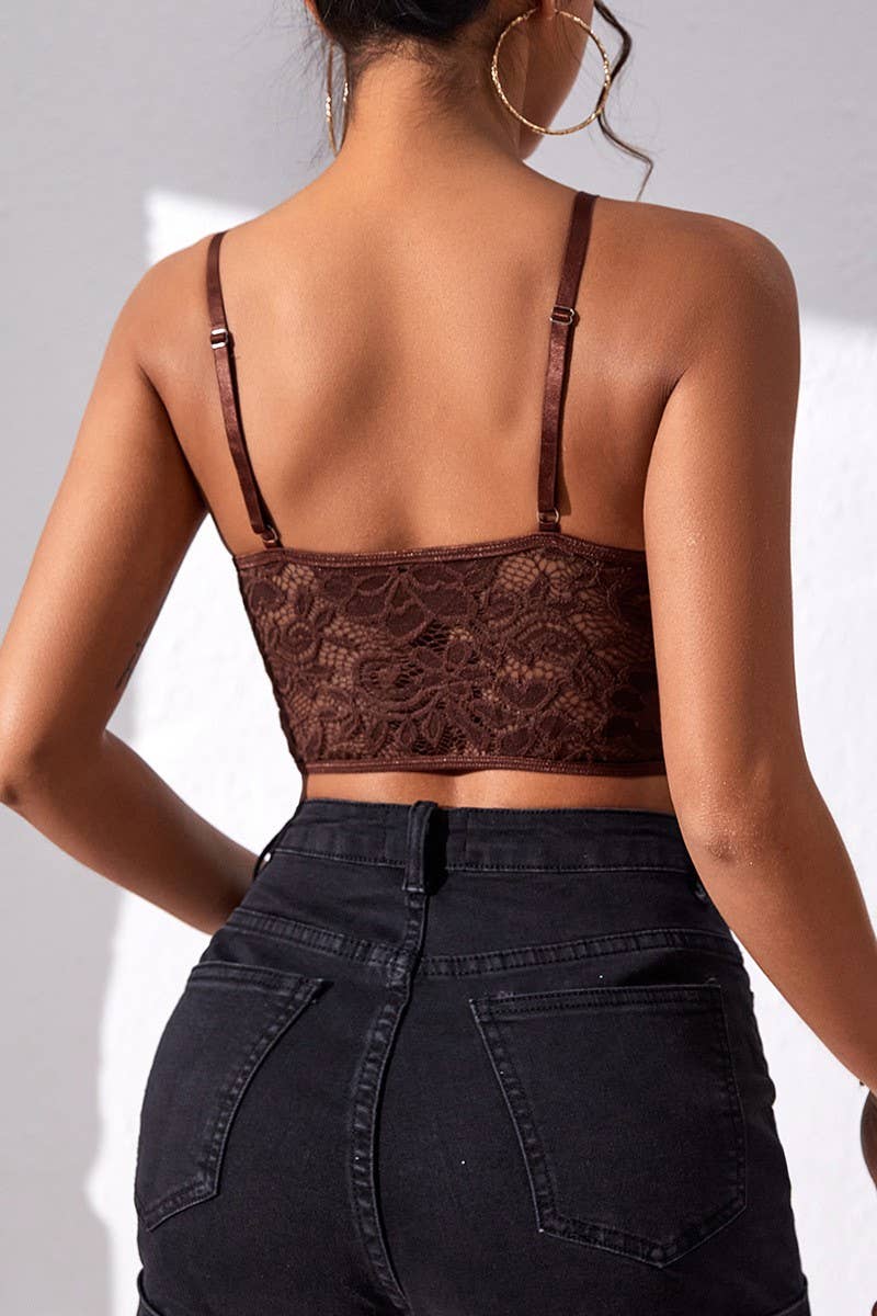 V NECK BRALETTE