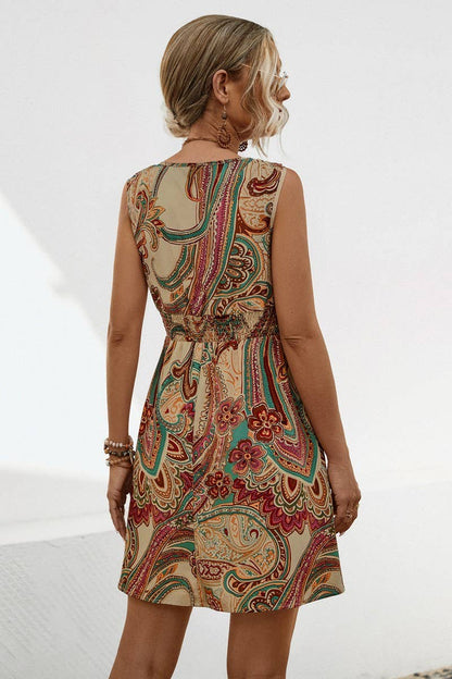 SUMMER COMFORTABLE CASUAL V-NECK DRESS
