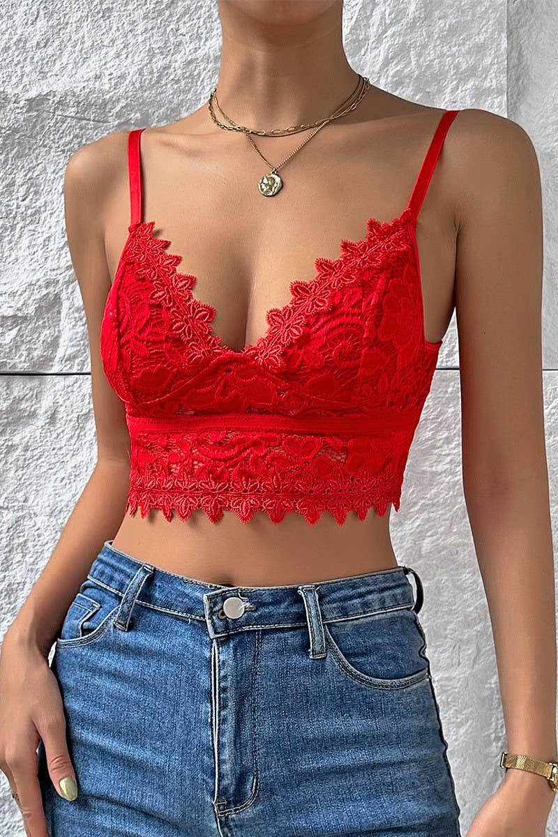 V NECK BRALETTE
