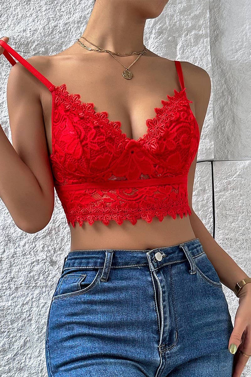 V NECK BRALETTE