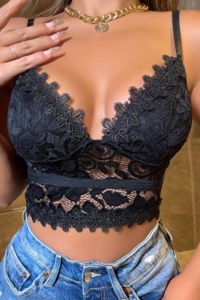 V NECK BRALETTE