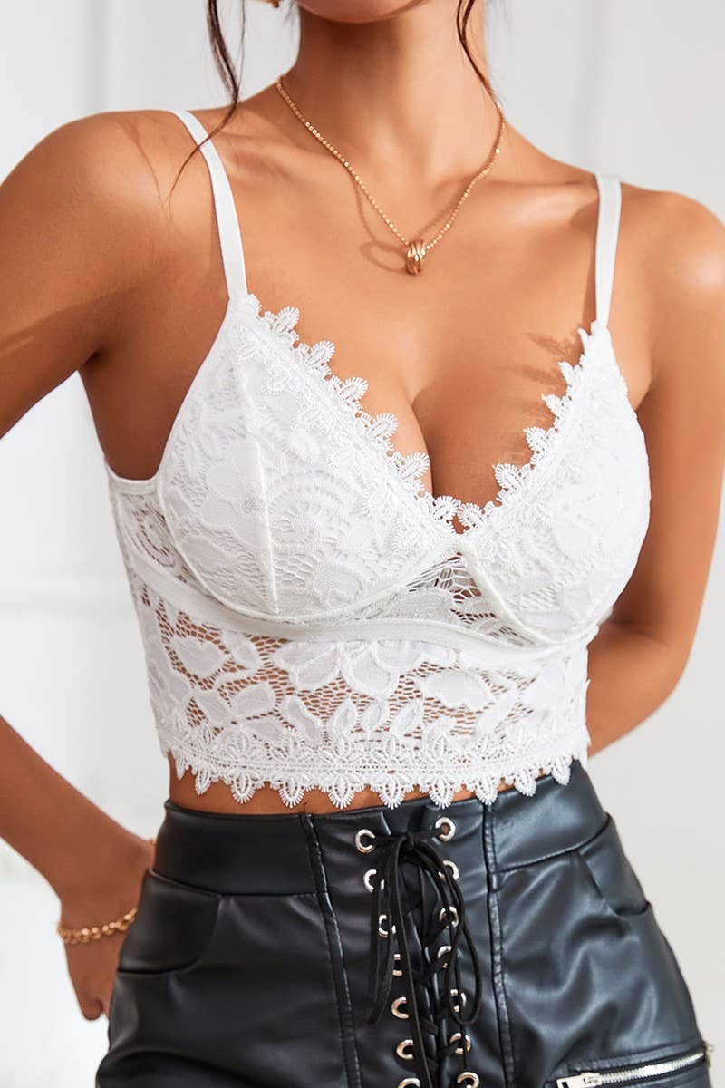 V NECK BRALETTE