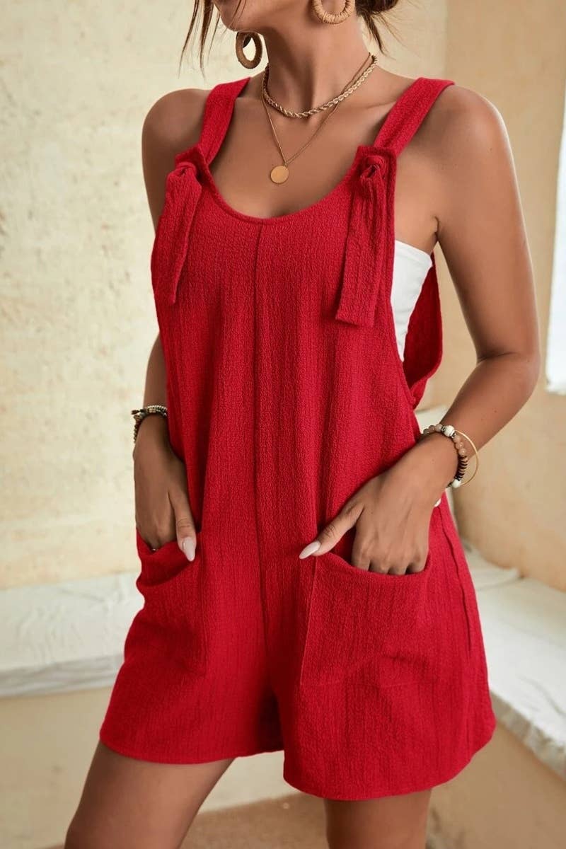 CASUAL TIE ROMPER