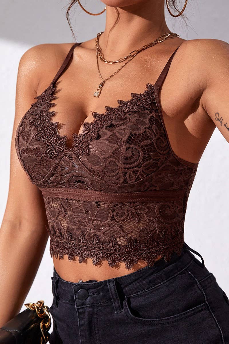 V NECK BRALETTE